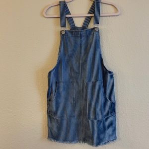 Cotton On Striped Overall Dress